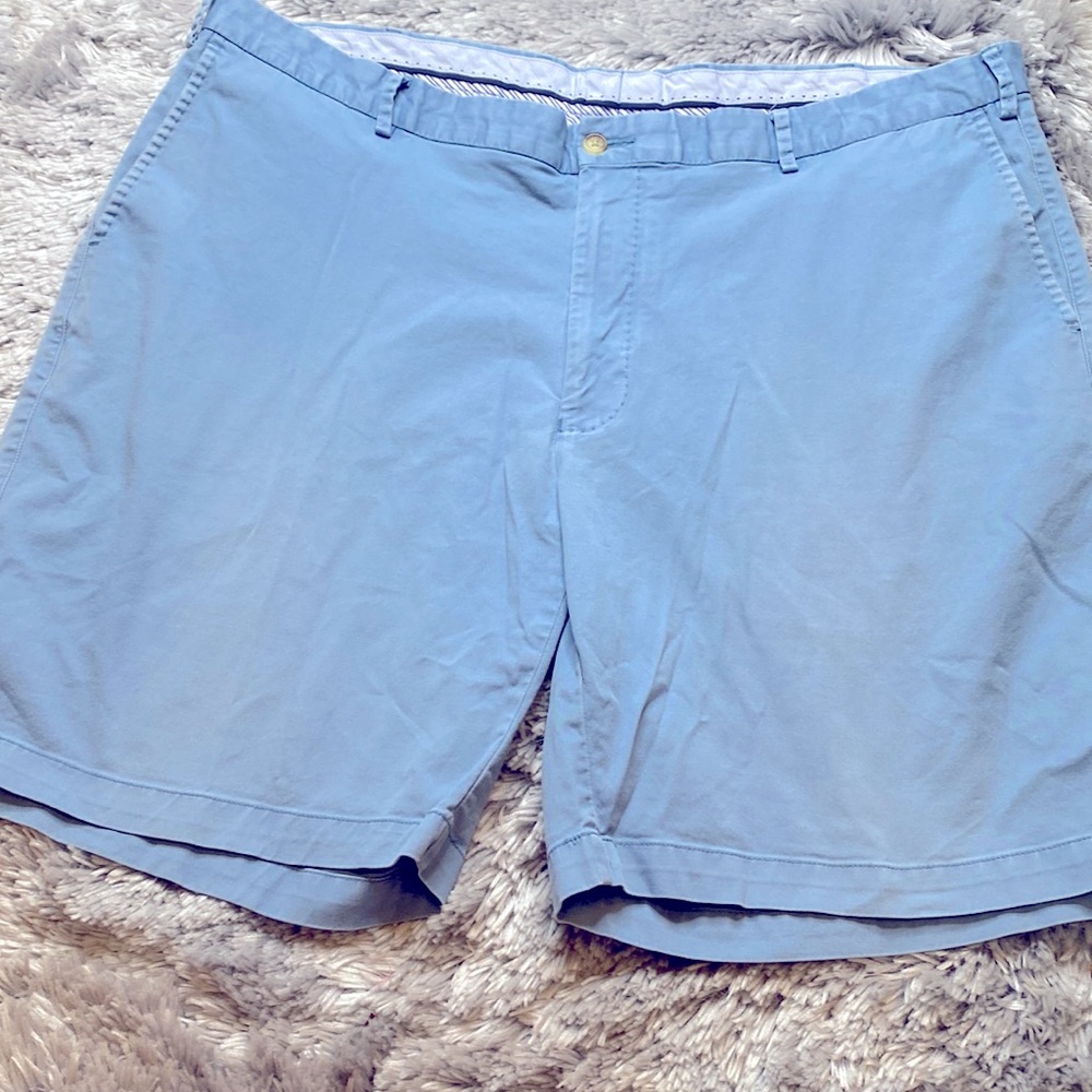 Peter Millar Blue Flat From Chino Shorts Men’s Size 42 Excellent Condition